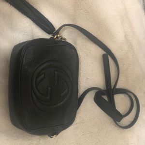 Gucci Soho Leather Disco Bag, Black